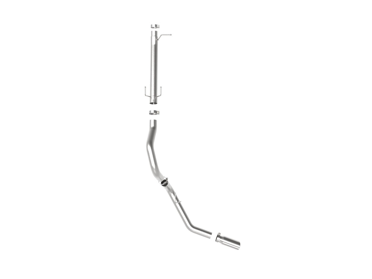 Apollo GT Series 3-1/2 Inch Stainless Steel Axle-Back Exhaust System w/ Tip Ford F-250/F-350 17-26 V8-6.2/6.8/7.3L Aggressive Sound Level aFe Power-1