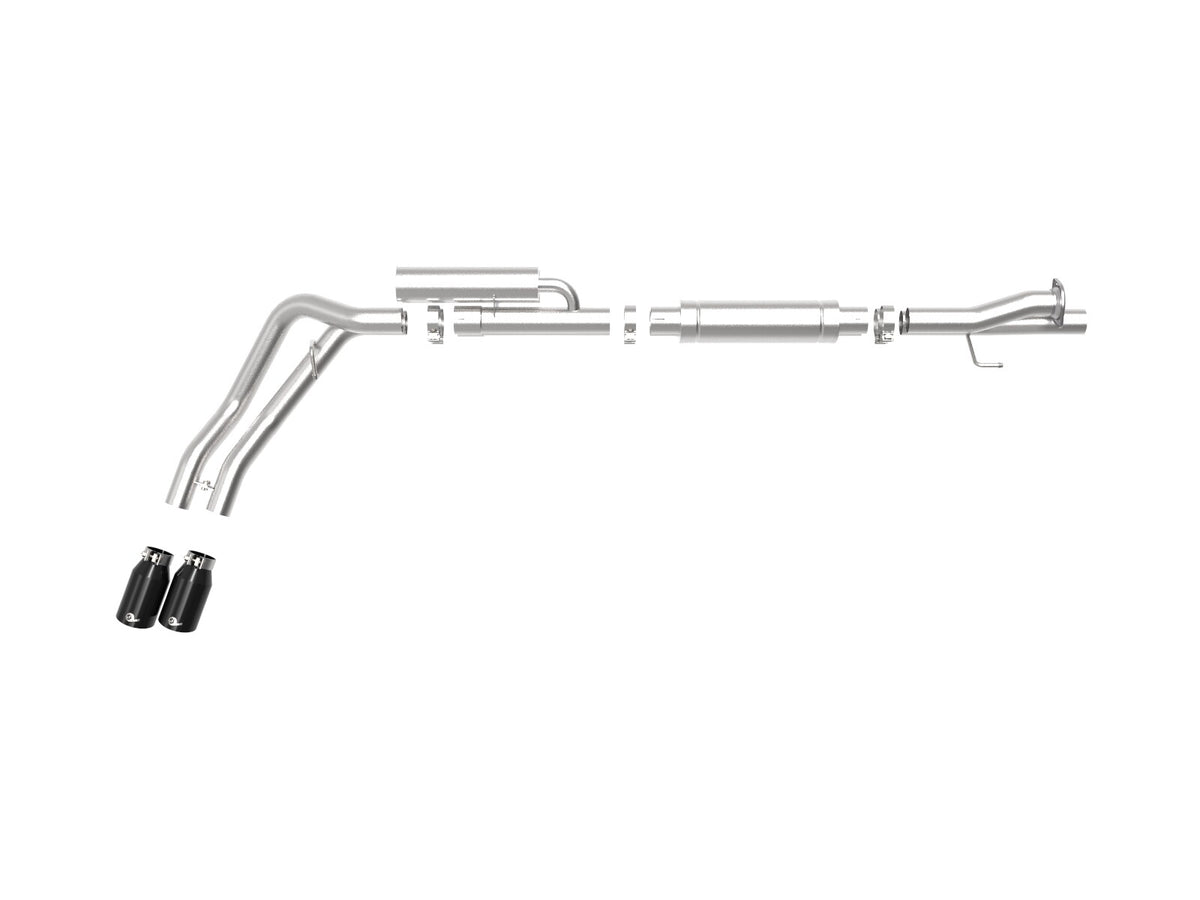Rebel Series 3 Inch 409 Stainless Steel Cat-Back Exhaust System w/ Tip Ford F-250/F-350 17-26 V8-6.2/6.8/7.3L aFe Power-10