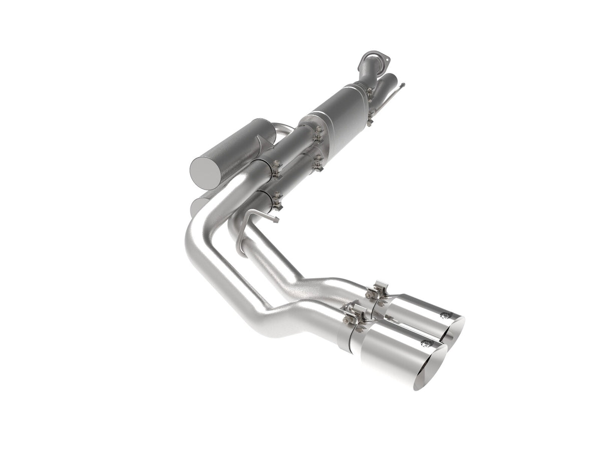 Rebel Series 3 Inch 409 Stainless Steel Cat-Back Exhaust System w/ Tip Ford F-250/F-350 17-26 V8-6.2/6.8/7.3L aFe Power