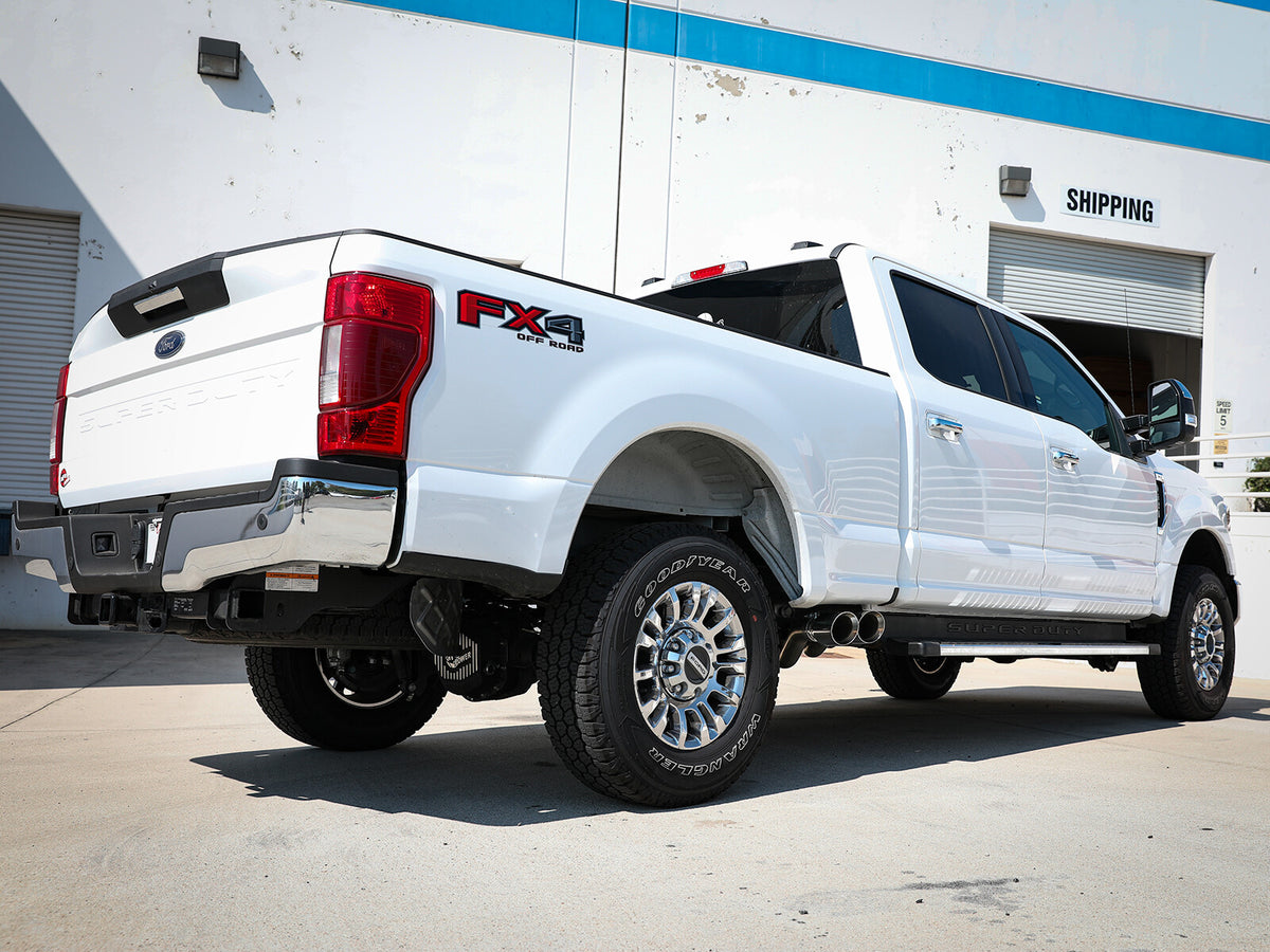 Rebel Series 3 Inch 409 Stainless Steel Cat-Back Exhaust System w/ Tip Ford F-250/F-350 17-26 V8-6.2/6.8/7.3L aFe Power-4