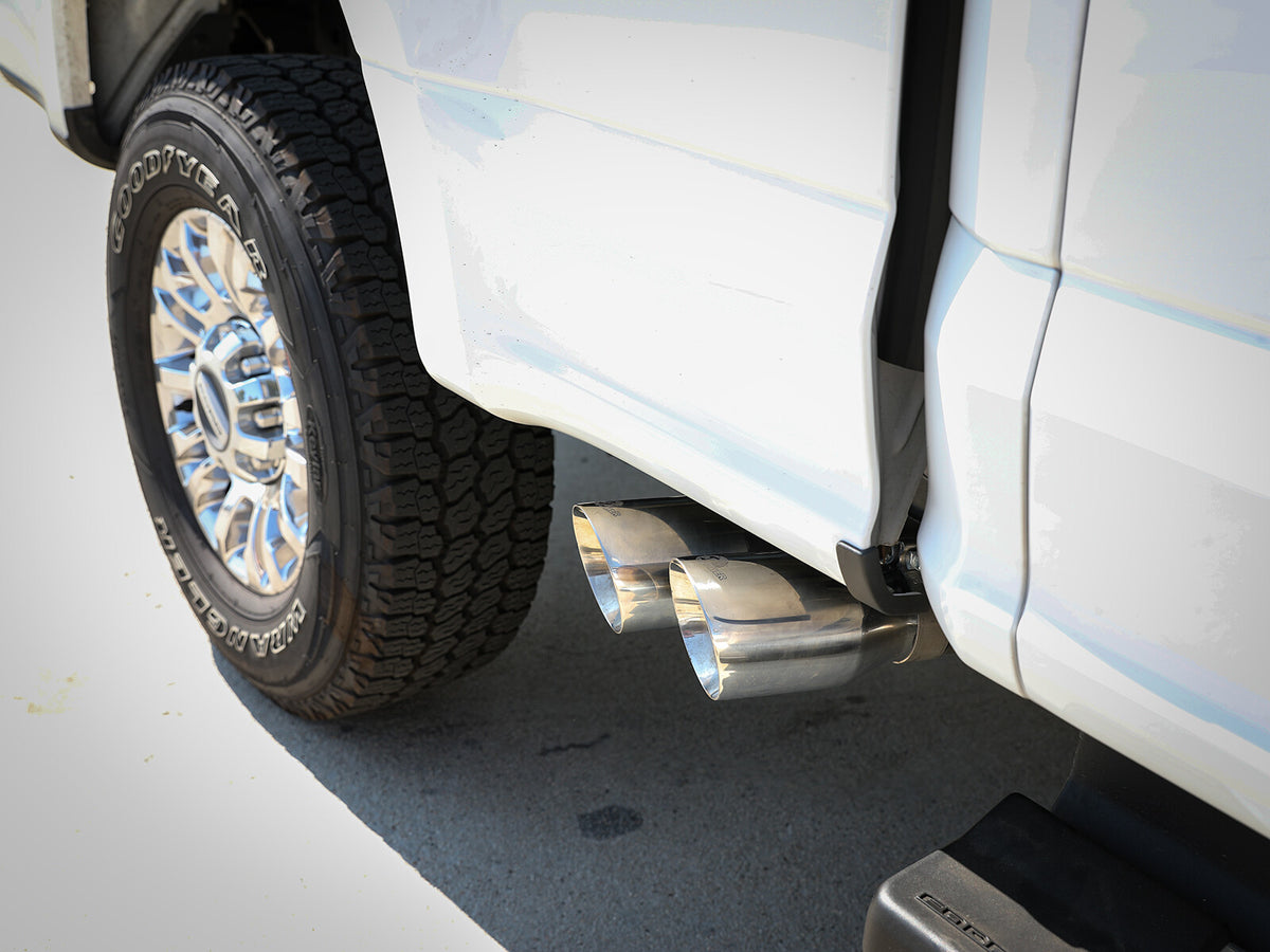 Rebel Series 3 Inch 409 Stainless Steel Cat-Back Exhaust System w/ Tip Ford F-250/F-350 17-26 V8-6.2/6.8/7.3L aFe Power-5