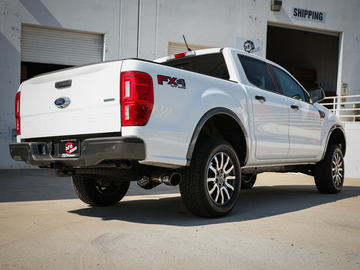 Apollo GT Series 3 Inch 409 Stainless Steel Cat-Back Exhaust System w/ Tip Ford Ranger 19-23 L4-2.3L (t) Straight Cut aFe Power-11