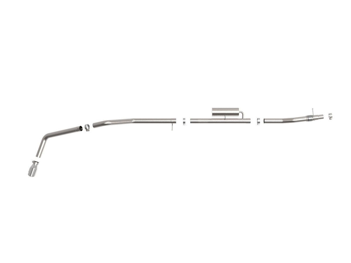 Apollo GT Series 3 Inch 409 Stainless Steel Cat-Back Exhaust System w/ Tip Ford Ranger 19-23 L4-2.3L (t) Straight Cut aFe Power-3