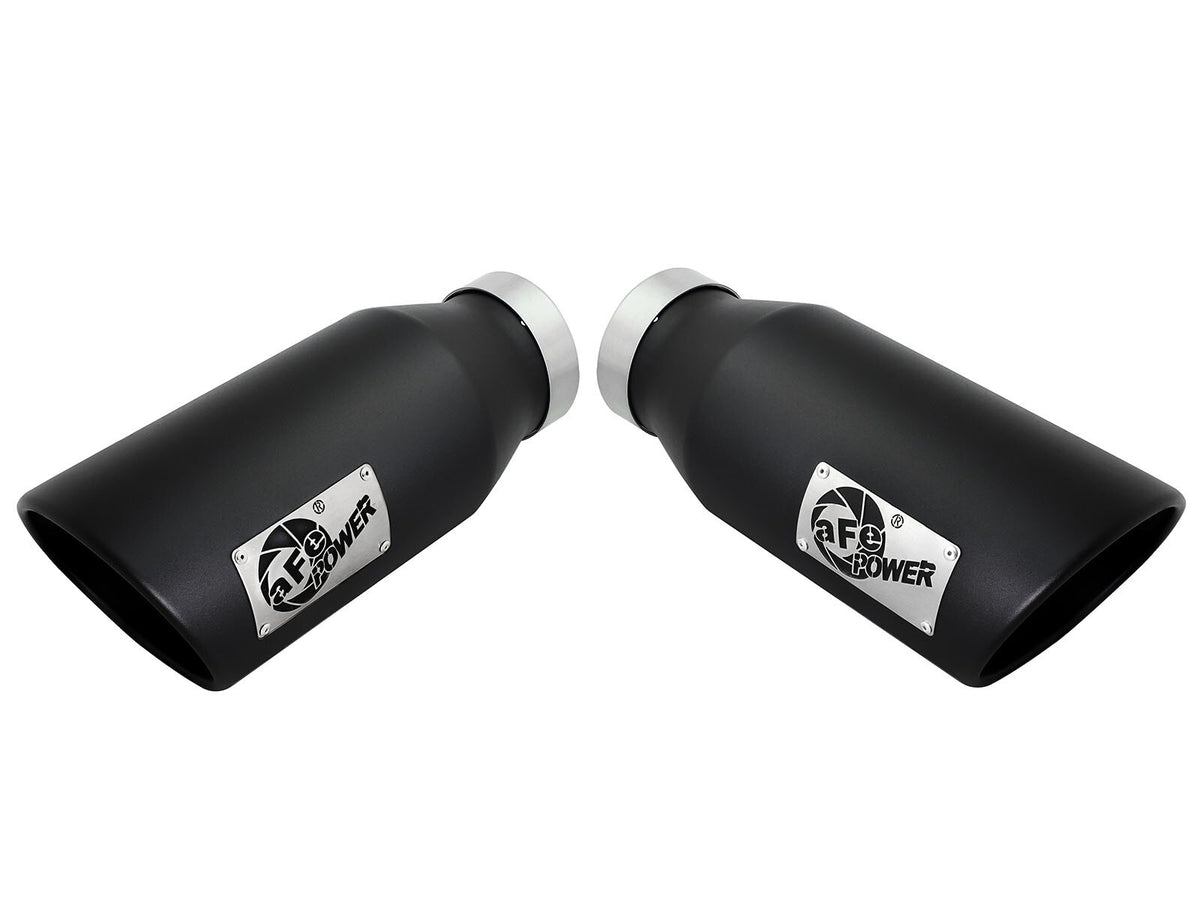 Large Bore-HD 4 Inch 409 Stainless Steel Dpf-Back Exhaust System w/ Tip Ford Diesel Trucks 15-16 V8-6.7L (td) aFe Power-6