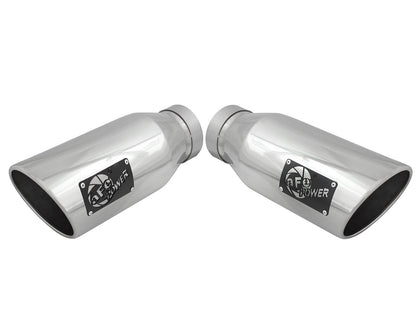 Large Bore-HD 4 Inch 409 Stainless Steel Dpf-Back Exhaust System w/ Tip Ford Diesel Trucks 15-16 V8-6.7L (td) aFe Power-1