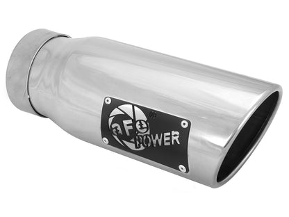 Apollo GT Series 3 Inch to 3-1/2 Inch 409 SS Cat-Back Exhaust System w/ Tip Ford F-150 21-26 V6-2.7L (tt)/3.5L (tt)/V8-5.0L aFe Power-1