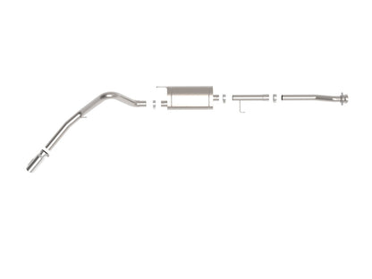 Apollo GT Series 3 Inch to 3-1/2 Inch 409 SS Cat-Back Exhaust System w/ Tip Ford F-150 21-26 V6-2.7L (tt)/3.5L (tt)/V8-5.0L aFe Power-3