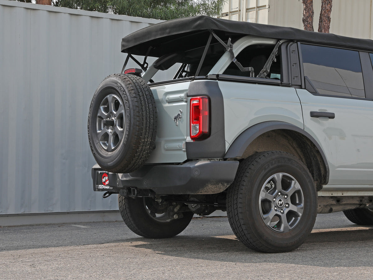 Apollo GT Series 3 Inch 409 Stainless Steel Cat-Back Hi-Tuck Exhaust System Ford Bronco 21-26 L4-2.3L (t)/V6-2.7L (tt) aFe Power-2