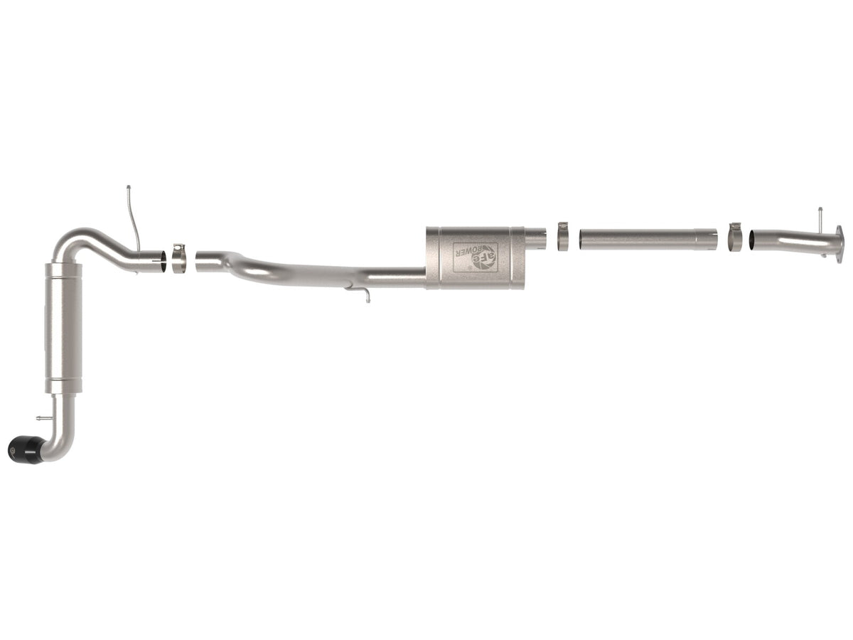 Apollo GT Series 3 Inch 409 Stainless Steel Cat-Back Exhaust System w/ Tip Ford Bronco 21-26 L4-2.3L (t)/V6-2.7L (tt) aFe Power-6