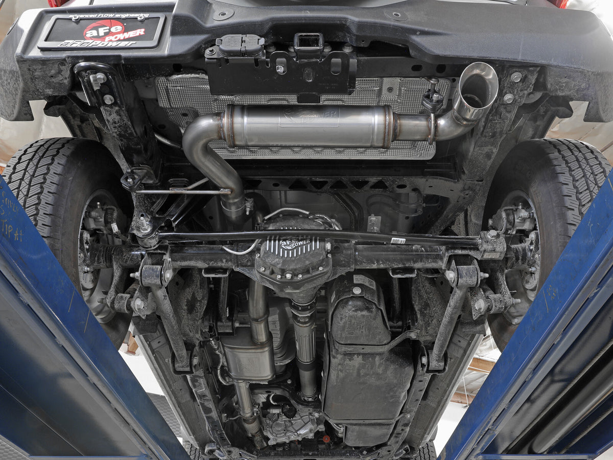 Apollo GT Series 3 Inch 409 Stainless Steel Cat-Back Exhaust System w/ Tip Ford Bronco 21-26 L4-2.3L (t)/V6-2.7L (tt) aFe Power-9
