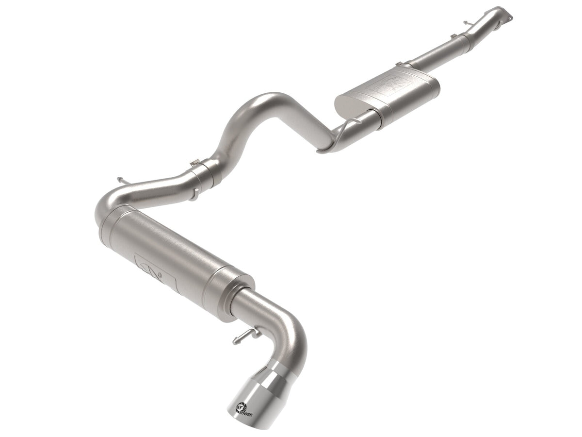 Apollo GT Series 3 Inch 409 Stainless Steel Cat-Back Exhaust System w/ Tip Ford Bronco 21-26 L4-2.3L (t)/V6-2.7L (tt) aFe Power