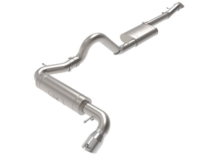 Apollo GT Series 3 Inch 409 Stainless Steel Cat-Back Exhaust System w/ Tip Ford Bronco 21-26 L4-2.3L (t)/V6-2.7L (tt) aFe Power