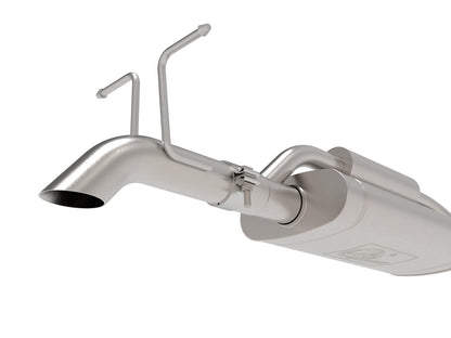 Rock Basher 2-1/2 Inch 409 Stainless Steel Cat-Back Hi-Tuck Exhaust System Ford Ranger 24-26 L4-2.3L (t) aFe Power-1