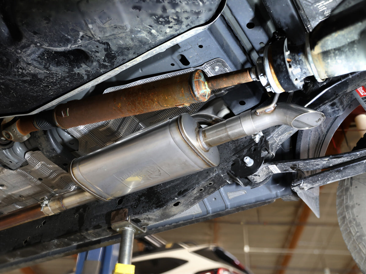 Rock Basher 2-1/2 Inch 409 Stainless Steel Cat-Back Hi-Tuck Exhaust System Ford Ranger 24-26 L4-2.3L (t) aFe Power-4