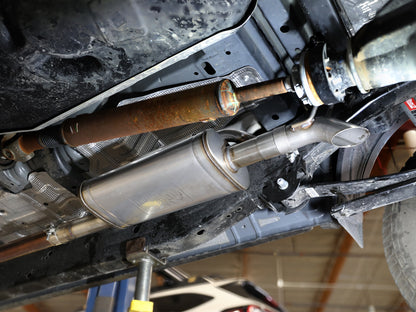 Rock Basher 2-1/2 Inch 409 Stainless Steel Cat-Back Hi-Tuck Exhaust System Ford Ranger 24-26 L4-2.3L (t) aFe Power-4