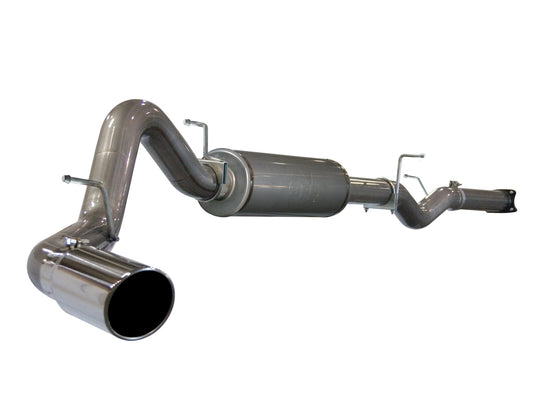 Large Bore-HD 4 Inch 409 Stainless Steel Cat-Back Exhaust System w/ Polished Tip GM Diesel Trucks 01-05 V8-6.6L (td) LB7/Lly aFe Power
