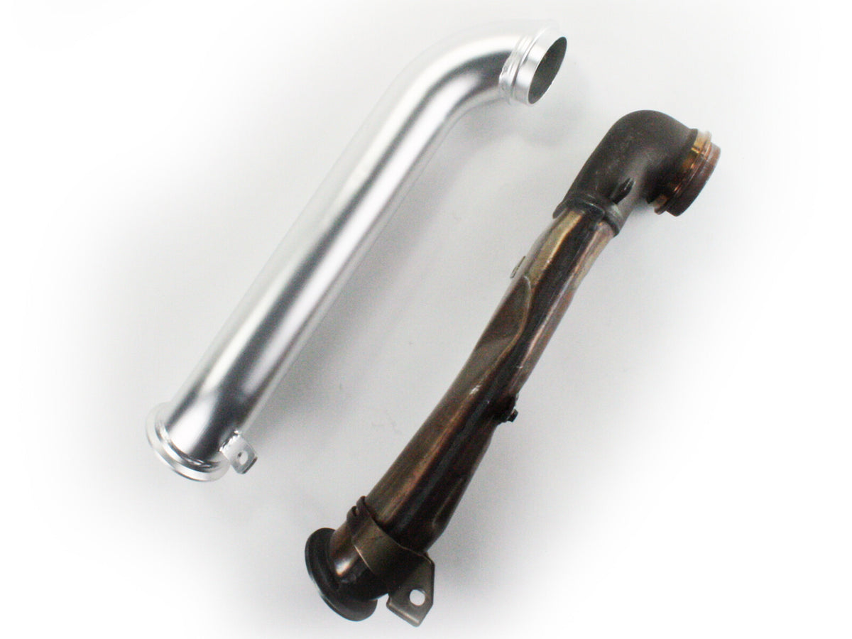Mach Force-Xp 3 Inch 409 Stainless Steel Downpipe GM Diesel Trucks 04-10 V8-6.6L (td) Lly/Lbz/Lmm aFe Power-4