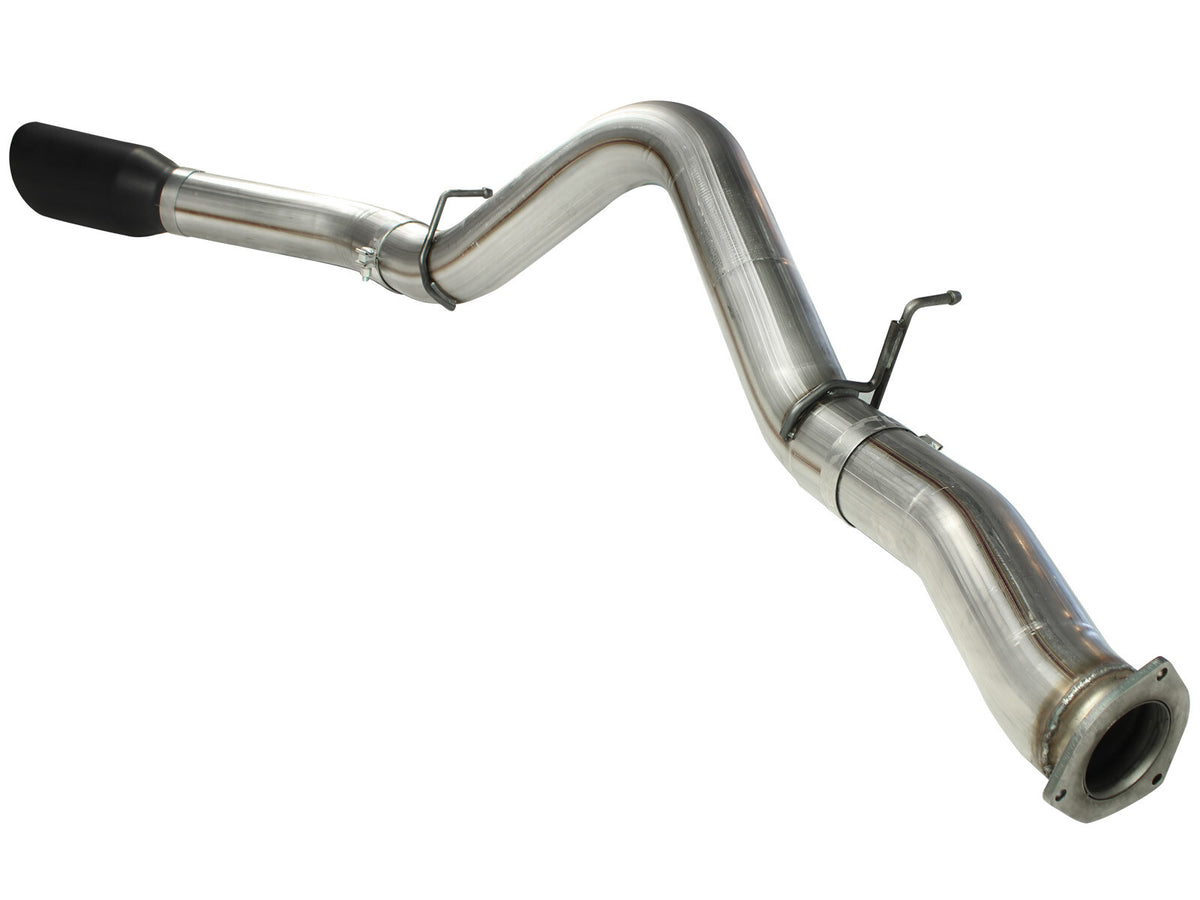 Large Bore-HD 5 Inch 409 Stainless Steel Dpf-Back Exhaust System w/ Tip GM Diesel Trucks 07.5-10 V8-6.6L (td) Lmm aFe Power-6