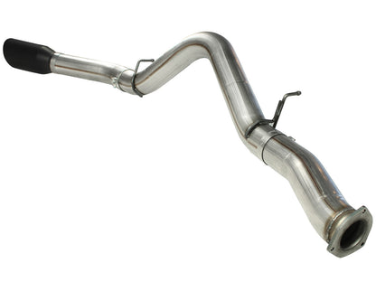 Large Bore-HD 5 Inch 409 Stainless Steel Dpf-Back Exhaust System w/ Tip GM Diesel Trucks 07.5-10 V8-6.6L (td) Lmm aFe Power-6