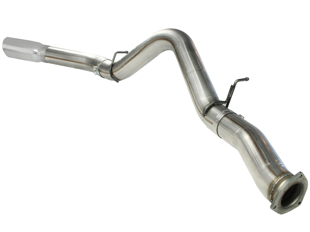 Large Bore-HD 5 Inch 409 Stainless Steel Dpf-Back Exhaust System w/ Tip GM Diesel Trucks 07.5-10 V8-6.6L (td) Lmm aFe Power-2