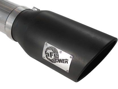 Large Bore-HD 5 Inch 409 Stainless Steel Dpf-Back Exhaust System w/ Tip GM Diesel Trucks 11-16 V8-6.6L (td) Lml aFe Power-7