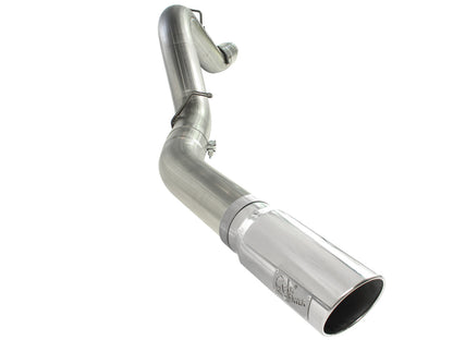 Large Bore-HD 5 Inch 409 Stainless Steel Dpf-Back Exhaust System w/ Tip GM Diesel Trucks 11-16 V8-6.6L (td) Lml aFe Power
