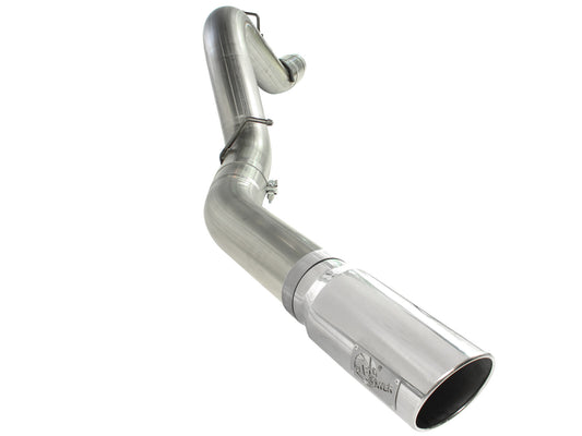 Large Bore-HD 5 Inch 409 Stainless Steel Dpf-Back Exhaust System w/ Tip GM Diesel Trucks 11-16 V8-6.6L (td) Lml aFe Power