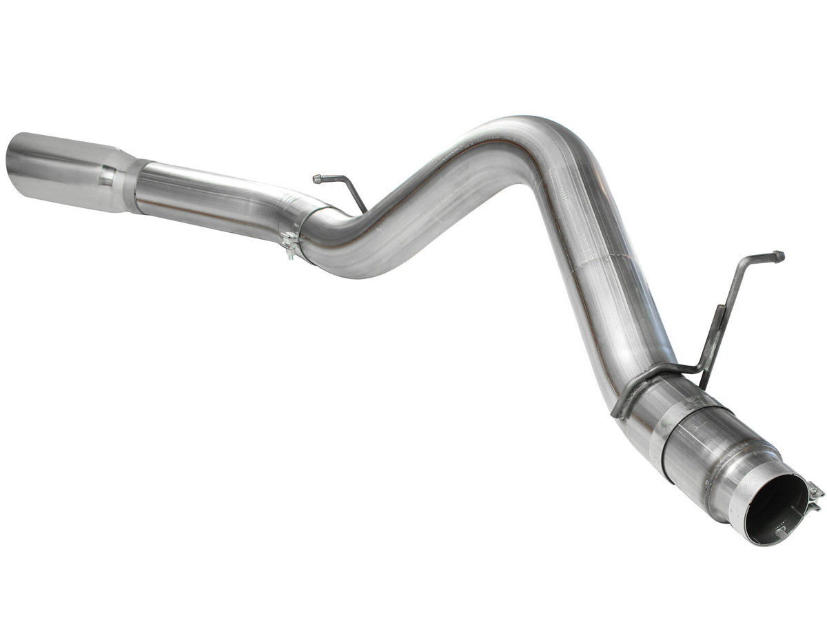 Large Bore-HD 5 Inch 409 Stainless Steel Dpf-Back Exhaust System w/ Tip GM Diesel Trucks 11-16 V8-6.6L (td) Lml aFe Power-2