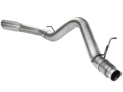 Large Bore-HD 5 Inch 409 Stainless Steel Dpf-Back Exhaust System w/ Tip GM Diesel Trucks 11-16 V8-6.6L (td) Lml aFe Power-2