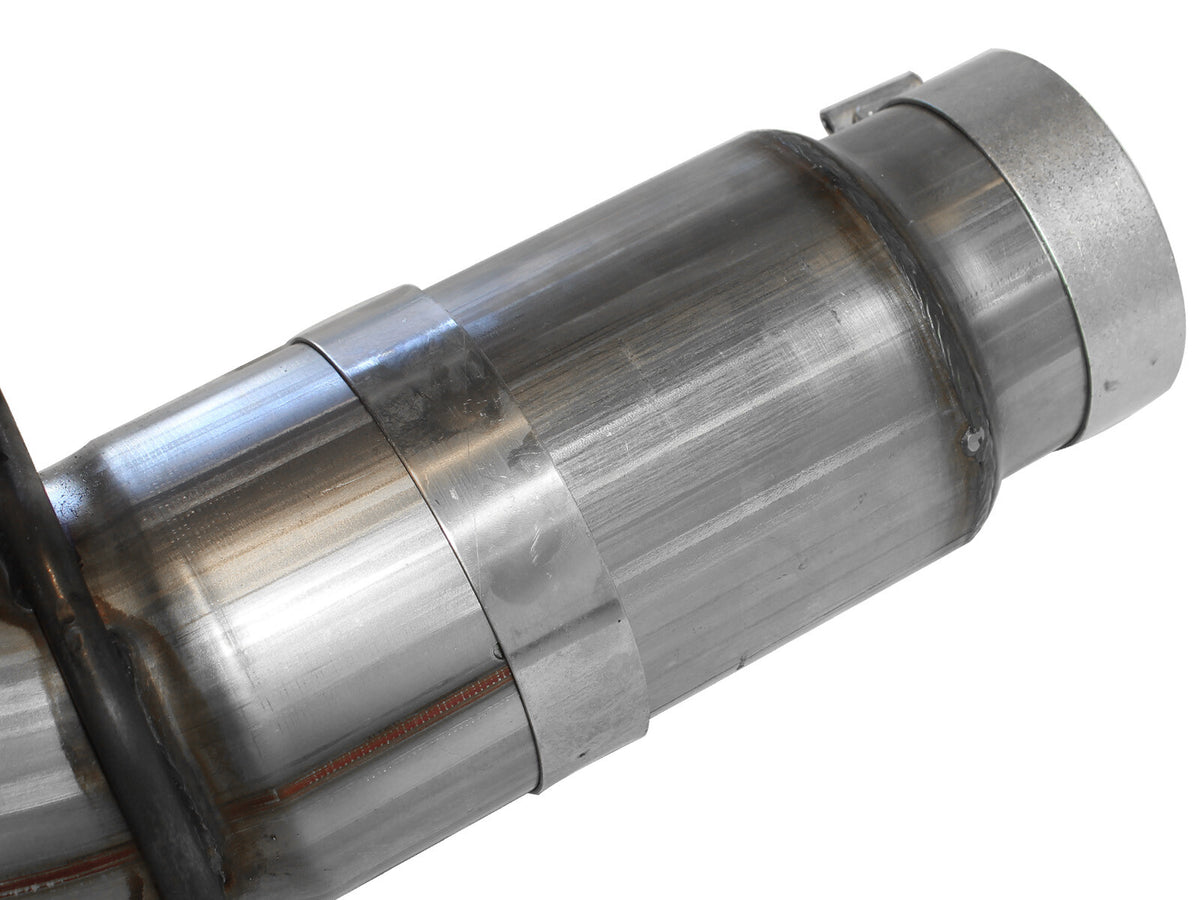 Large Bore-HD 5 Inch 409 Stainless Steel Dpf-Back Exhaust System GM Diesel Trucks 11-16 V8-6.6L (td) Lml aFe Power-4