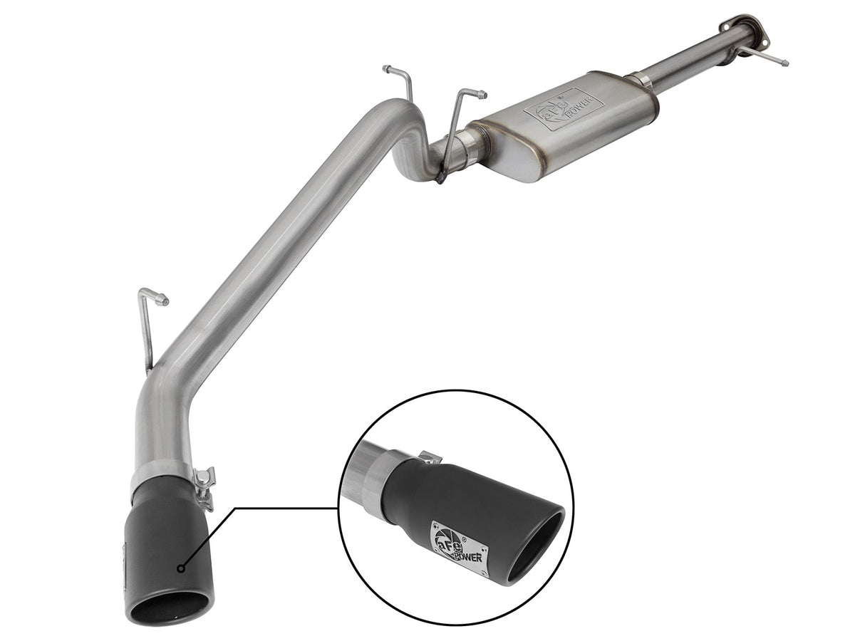Mach Force-Xp 3 Inch 409 Stainless Steel Cat-Back Exhaust System w/ Tip GM Colorado/Canyon 15-22 L4-2.5L/15-16 V6-3.6L aFe Power-10