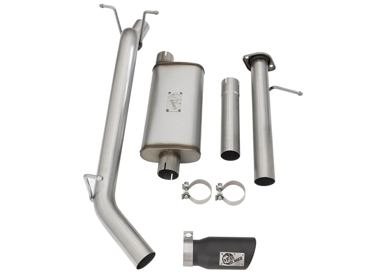 Mach Force-Xp 3 Inch 409 Stainless Steel Cat-Back Exhaust System w/ Tip GM Colorado/Canyon 15-22 L4-2.5L/15-16 V6-3.6L aFe Power-16