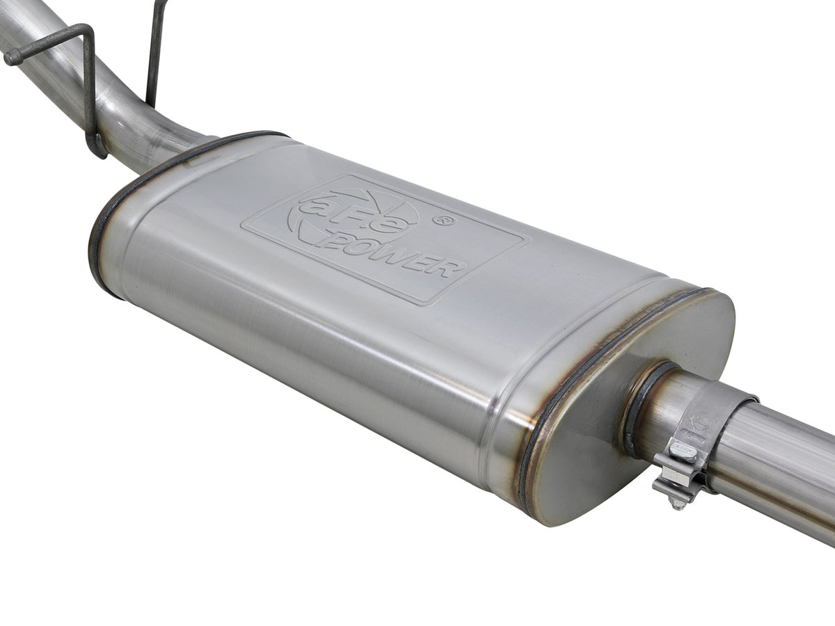 Mach Force-Xp 3 Inch 409 Stainless Steel Cat-Back Exhaust System w/ Tip GM Colorado/Canyon 15-22 L4-2.5L/15-16 V6-3.6L aFe Power-2