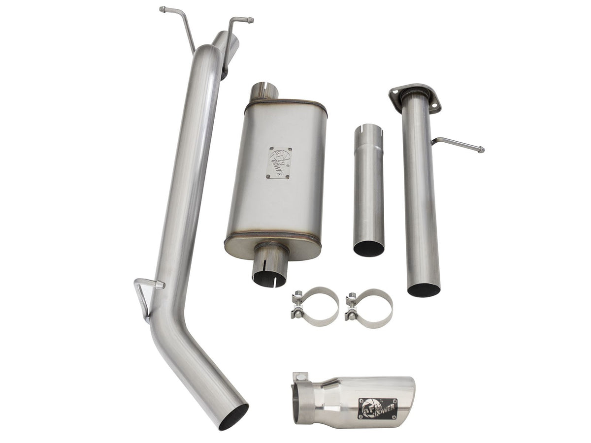 Mach Force-Xp 3 Inch 409 Stainless Steel Cat-Back Exhaust System w/ Tip GM Colorado/Canyon 15-22 L4-2.5L/15-16 V6-3.6L aFe Power-6