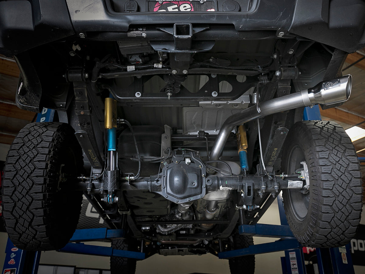 Mach Force-Xp 3 Inch 409 Stainless Steel Cat-Back Exhaust System w/ Tip GM Colorado/Canyon 15-22 L4-2.5L/15-16 V6-3.6L aFe Power-9
