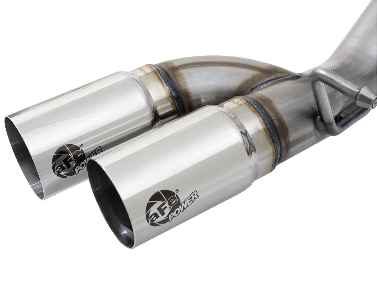 Rebel Series 3 Inch 409 Stainless Steel Cat-Back Exhaust System w/ Tip GM Colorado/Canyon 15-22 L4-2.5L/15-16 V6-3.6L aFe Power-1