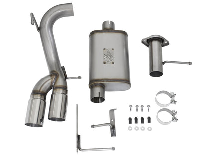 Rebel Series 3 Inch 409 Stainless Steel Cat-Back Exhaust System w/ Tip GM Colorado/Canyon 15-22 L4-2.5L/15-16 V6-3.6L aFe Power-5