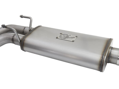 Rebel Series 3 Inch to 2-1/2 Inch 409 Stainless Steel Cat-Back Exhaust w/ Polish Tip Silverado/Sierra 1500 09-18 Crew Cab & Ext Cab V6-4.3/V8-4.8/5.3L aFe Power-4