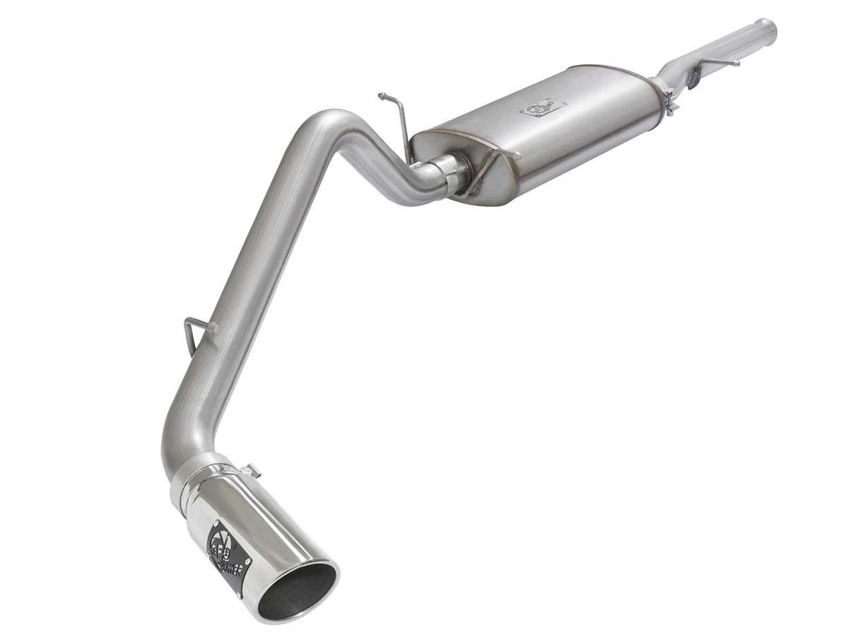 Mach Force-Xp 3 Inch 409 Stainless Steel Cat-Back Exhaust System w/ Tip GM Silverado/Sierra 1500 09-18 / Silverado Ld/Sierra Limited 2019 V6-4.3/V8-4.8/5.3L 17 ft-lbs Torque Gain aFe Power