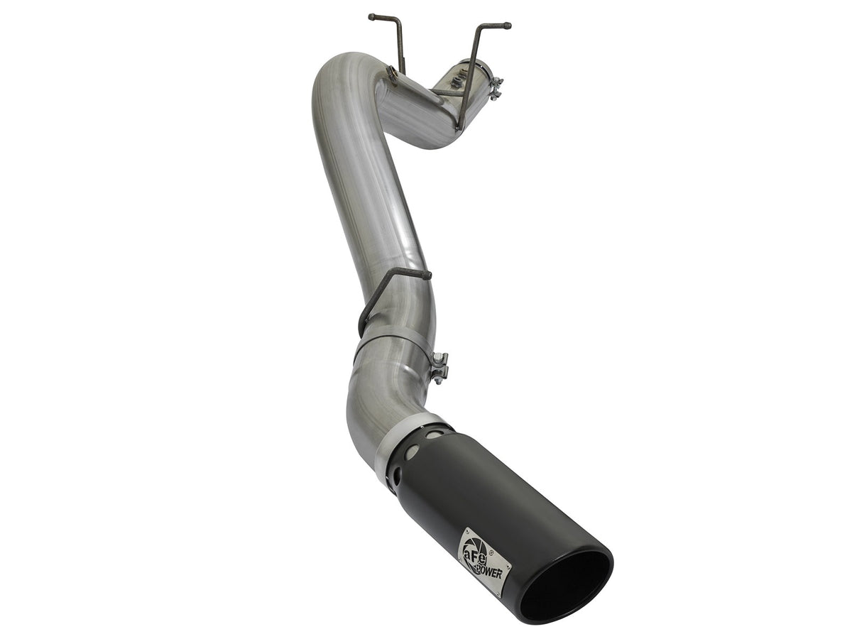 Large Bore-HD 4 Inch 409 Stainless Steel Dpf-Back Exhaust System w/ Tip GM Diesel Trucks 17-19 V8-6.6L (td) L5P aFe Power-7