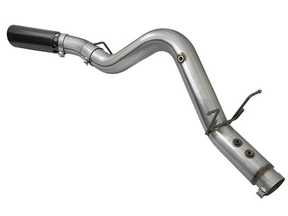 Large Bore-HD 4 Inch 409 Stainless Steel Dpf-Back Exhaust System w/ Tip GM Diesel Trucks 17-19 V8-6.6L (td) L5P aFe Power-9