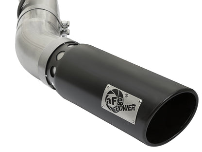 Large Bore-HD 4 Inch 409 Stainless Steel Dpf-Back Exhaust System w/ Tip GM Diesel Trucks 17-19 V8-6.6L (td) L5P aFe Power-10