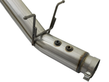 Large Bore-HD 4 Inch 409 Stainless Steel Dpf-Back Exhaust System w/ Tip GM Diesel Trucks 17-19 V8-6.6L (td) L5P aFe Power-11