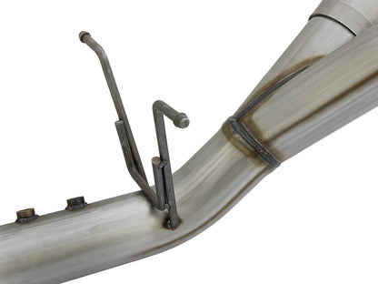 Large Bore-HD 4 Inch 409 Stainless Steel Dpf-Back Exhaust w/Dual Polished Tips GM Diesel Trucks 17-19 V8-6.6L (td) L5P aFe Power-2