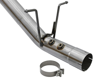 Rebel Xd Series 4 Inch 409 Stainless Steel Dpf-Back Exhaust w/Dual Tips GM Diesel Trucks 17-19 V8-6.6L (td) L5P aFe Power-4