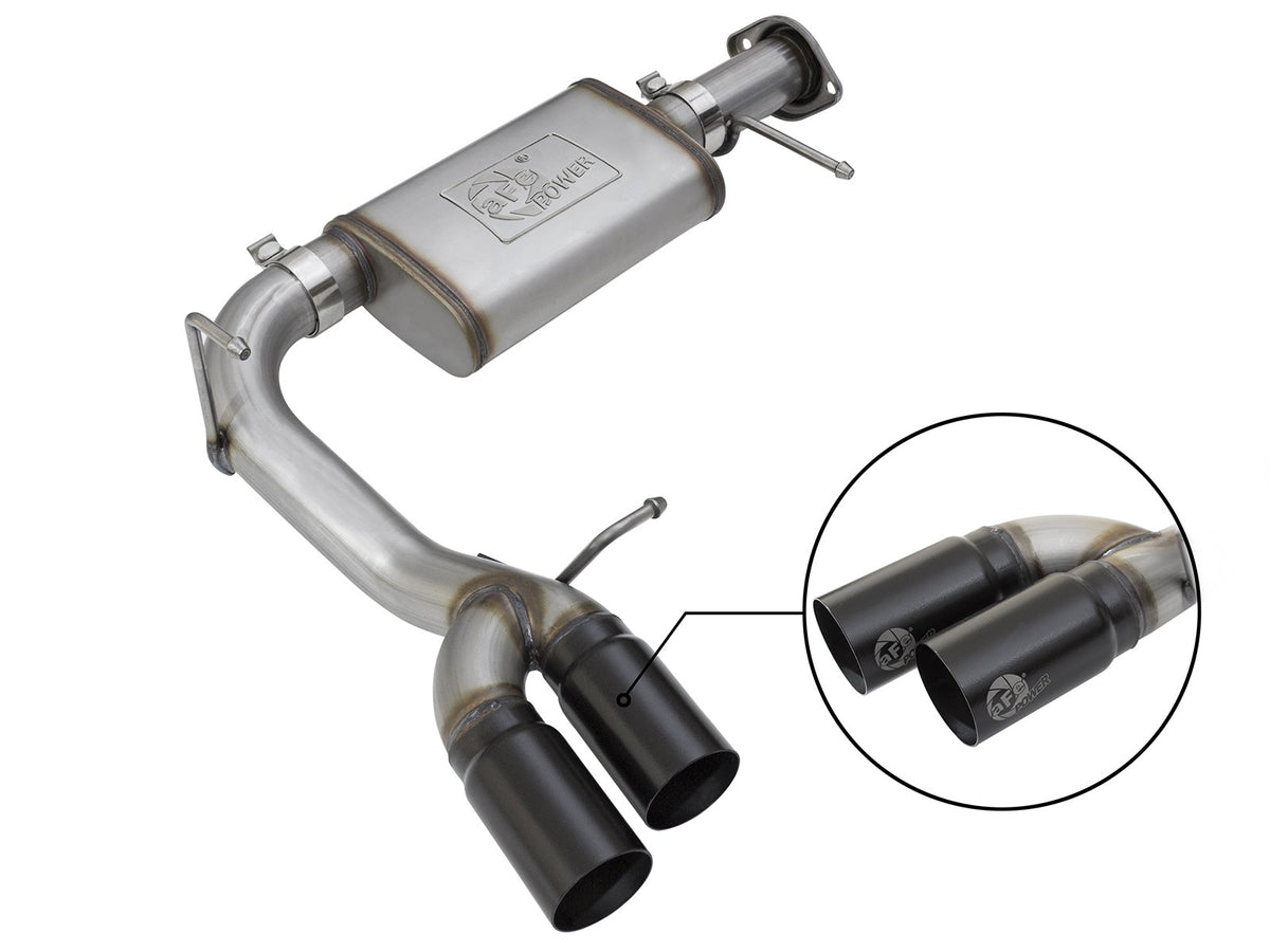Mach Force-Xp 3 Inch 409 Stainless Steel Cat-Back Exhaust System w/ Tip GM Colorado/Canyon 17-22 V6-3.6L Straight Cut aFe Power-6
