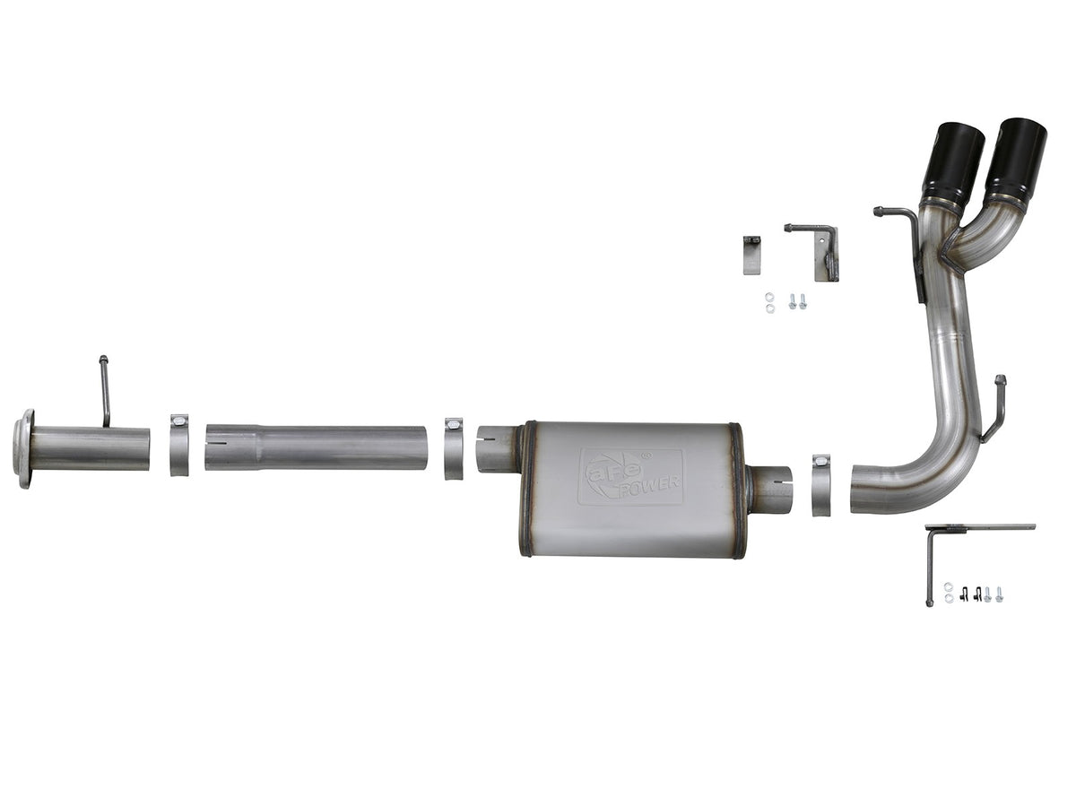 Mach Force-Xp 3 Inch 409 Stainless Steel Cat-Back Exhaust System w/ Tip GM Colorado/Canyon 17-22 V6-3.6L Straight Cut aFe Power-9