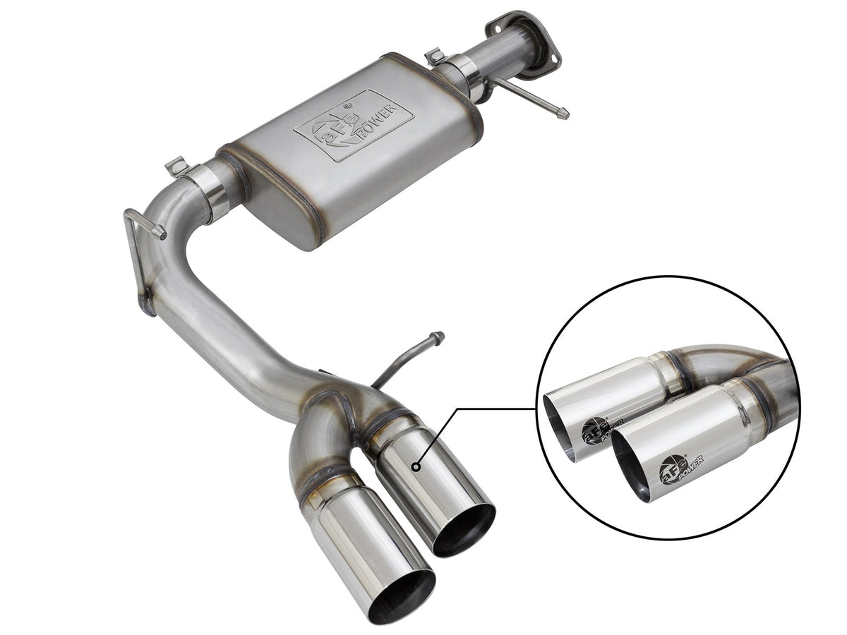 Mach Force-Xp 3 Inch 409 Stainless Steel Cat-Back Exhaust System w/ Tip GM Colorado/Canyon 17-22 V6-3.6L Straight Cut aFe Power