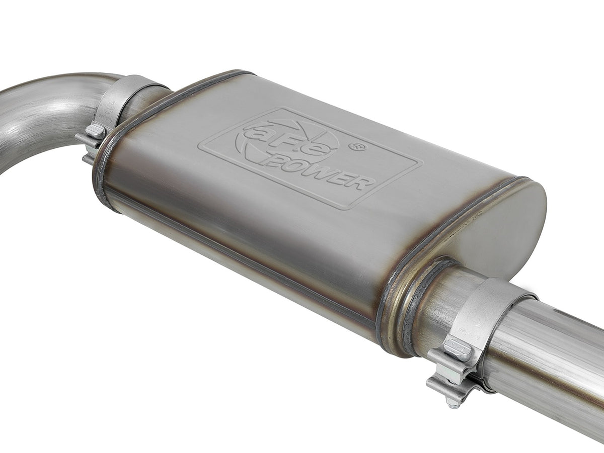 Mach Force-Xp 3 Inch 409 Stainless Steel Cat-Back Exhaust System w/ Tip GM Colorado/Canyon 17-22 V6-3.6L Straight Cut aFe Power-2