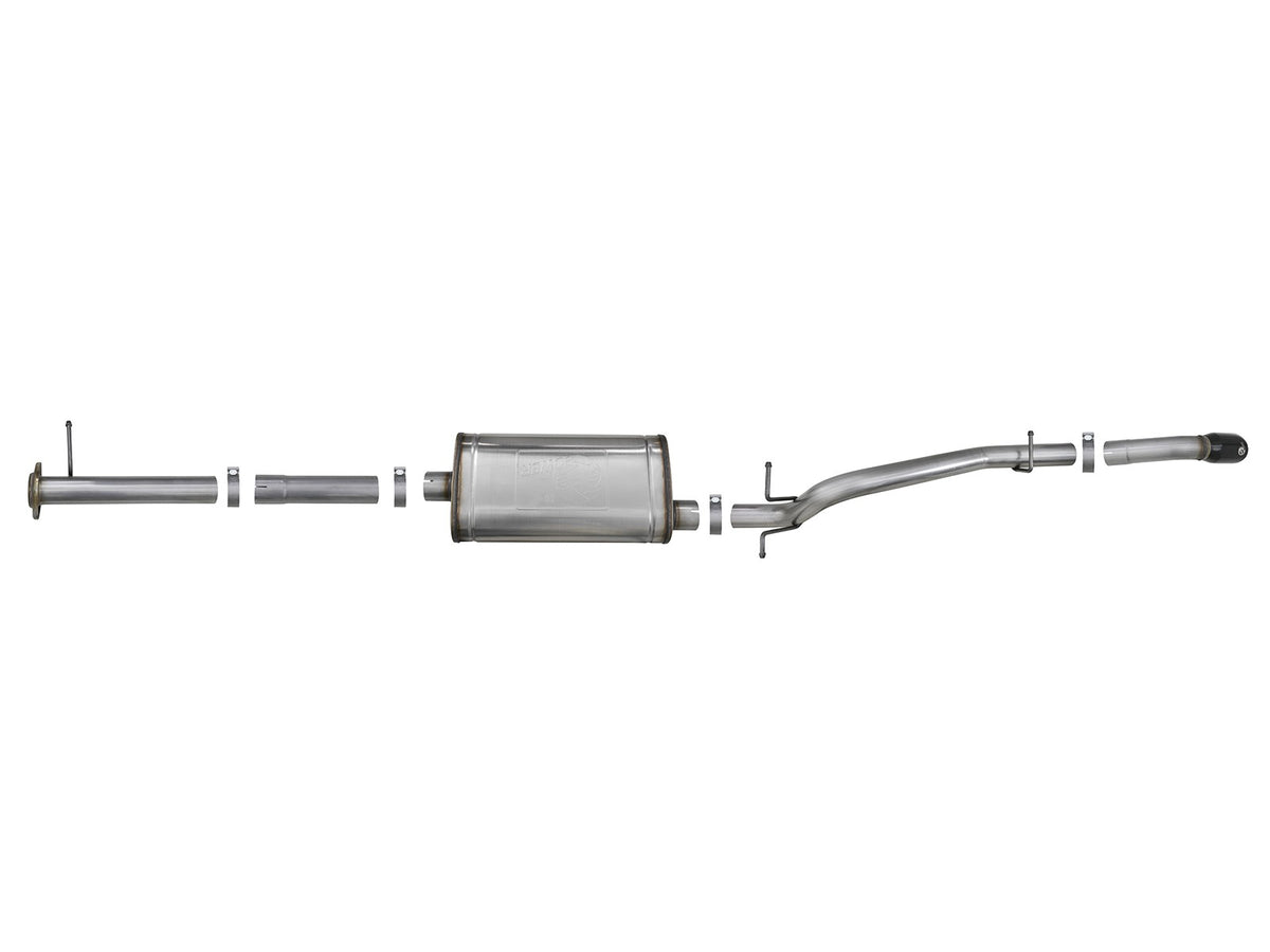 Mach Force-Xp 3 Inch 409 Stainless Cat-Back Hi-Tuck Exhaust System w/ Tip GM Colorado/Canyon 15-22 L4-2.5L/V6-3.6L aFe Power-11